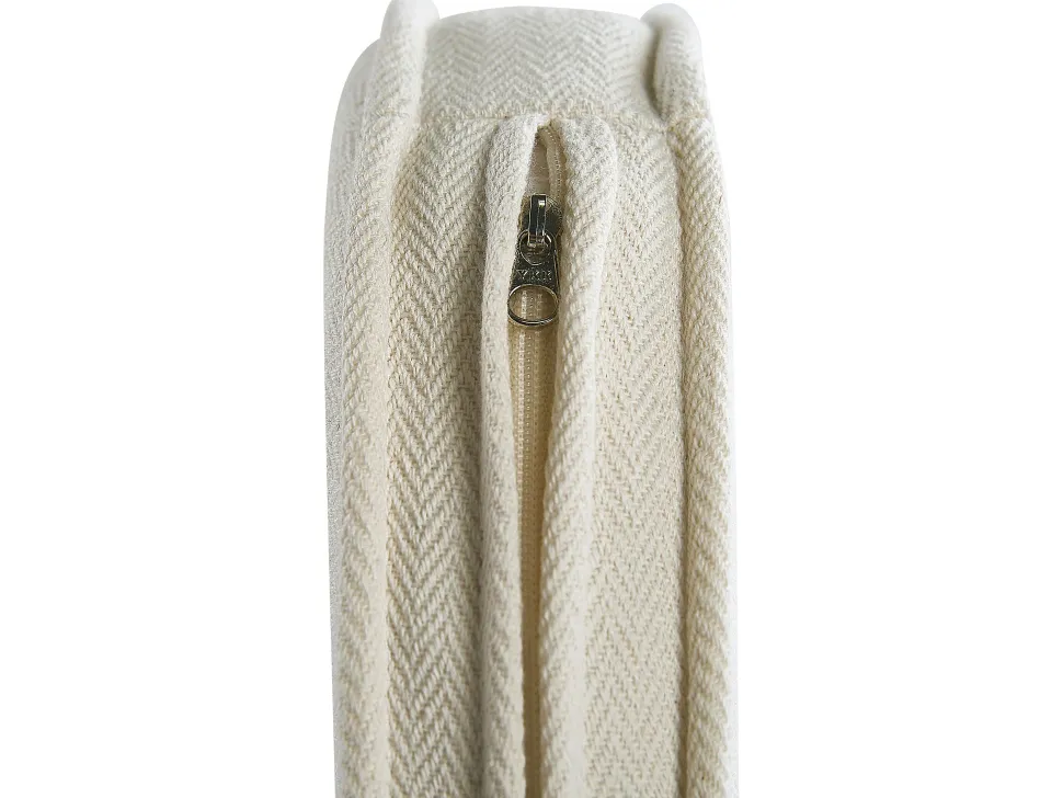 Gartenmöbel Set Rattan Naturlich 6-Sitzer Auflagen Cremeweis Maros/Olbia