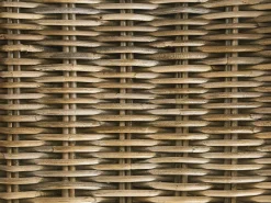 Gartenmöbel Set Rattan Naturlich 6-Sitzer Auflagen Cremeweis Maros/Olbia