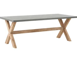 Gartenmöbel Set Rattan Naturlich 6-Sitzer Auflagen Cremeweis Maros/Olbia