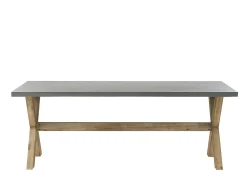 Gartenmöbel Set Rattan Naturlich 6-Sitzer Auflagen Cremeweis Maros/Olbia