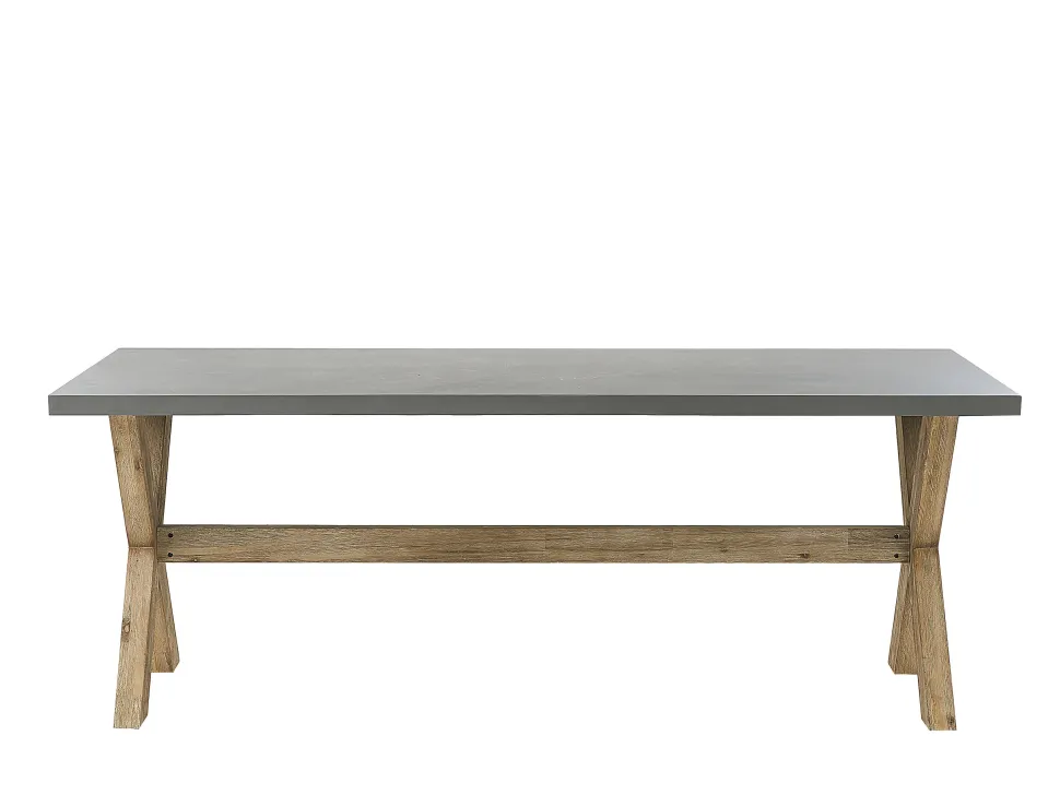 Gartenmöbel Set Rattan Naturlich 6-Sitzer Auflagen Cremeweis Maros/Olbia