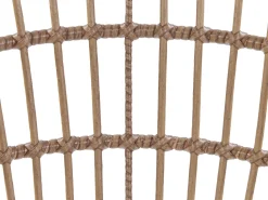Gartenmöbel Set Rattan Naturlich 6-Sitzer Auflagen Rosa Aliano Ii
