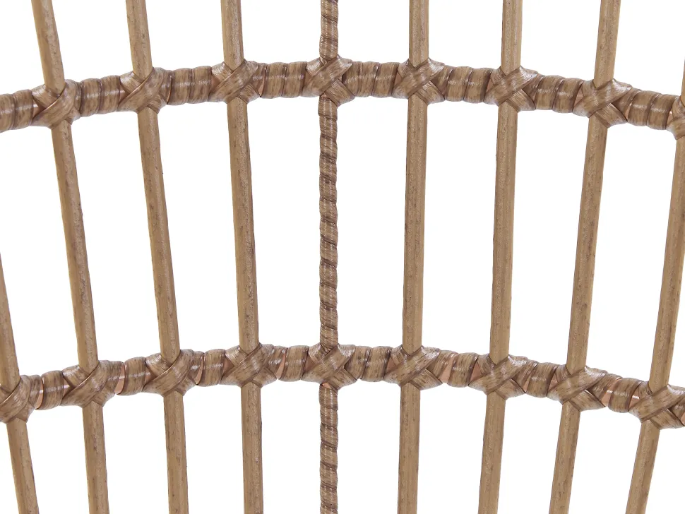 Gartenmöbel Set Rattan Naturlich 6-Sitzer Auflagen Rosa Aliano Ii