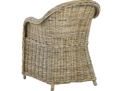 Gartenmöbel Set Rattan Naturlich 6-Sitzer Auflagen Cremeweis Susua/Olbia
