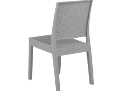 Gartenmöbel Set Rattanoptik Hellgrau 6-Sitzer Fossano