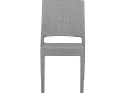 Gartenmöbel Set Rattanoptik Hellgrau 6-Sitzer Fossano