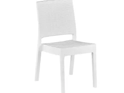 Gartenmöbel Set Rattanoptik Weis 4-Sitzer Fossano
