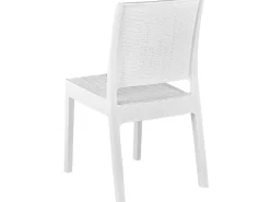Gartenmöbel Set Rattanoptik Weis 4-Sitzer Fossano