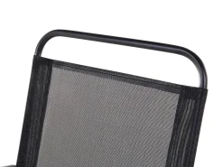 Gartenmöbel Set Stahl Schwarz 6-Sitzer Livo