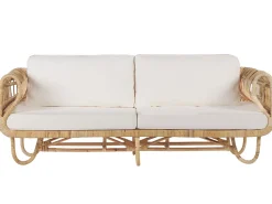 Gartenmöbelset Rattan Naturlich Mit Couchtisch Dolcedo / Limni