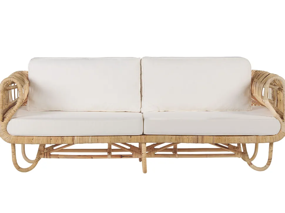 Gartenmöbelset Rattan Naturlich Mit Couchtisch Dolcedo / Limni
