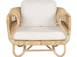 Gartenmöbelset Rattan Naturlich Mit Couchtisch Dolcedo / Limni