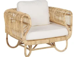 Gartenmöbelset Rattan Naturlich Mit Couchtisch Dolcedo / Limni