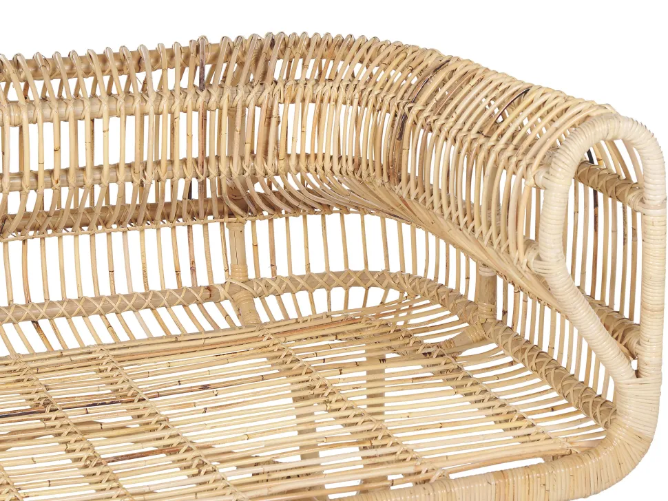 Gartenmöbelset Rattan Naturlich Mit Couchtisch Dolcedo / Limni