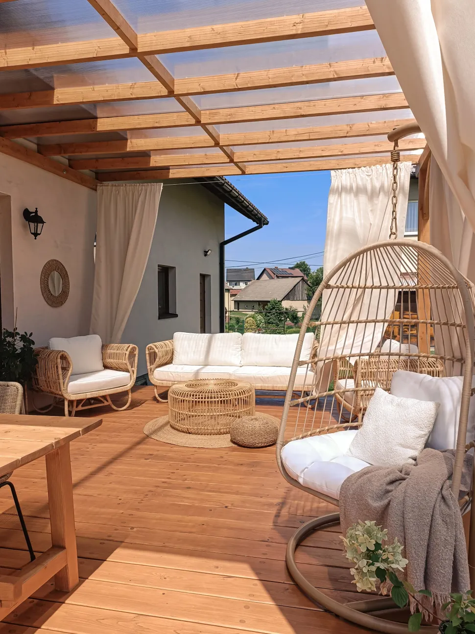 Gartenmöbelset Rattan Naturlich Mit Couchtisch Dolcedo / Limni