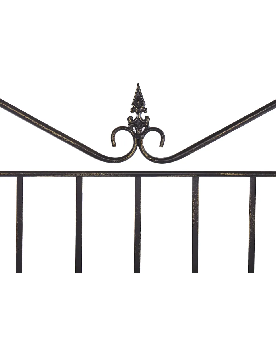 Gartenregal Schwarz Metall 4 Ablageflachen Klappbar Pavona