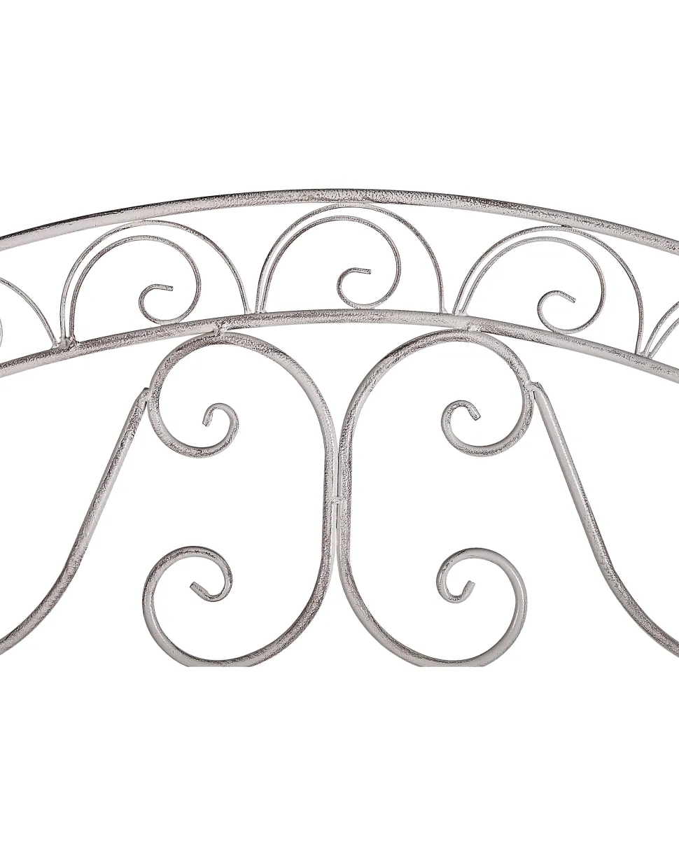 Gartenregal Weis Metall 4 Ablageflachen Klappbar Padua