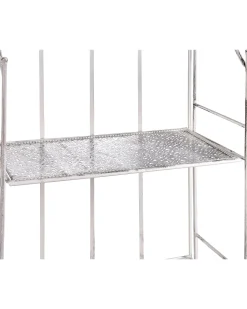Gartenregal Weis Metall 4 Ablageflachen Klappbar Padua