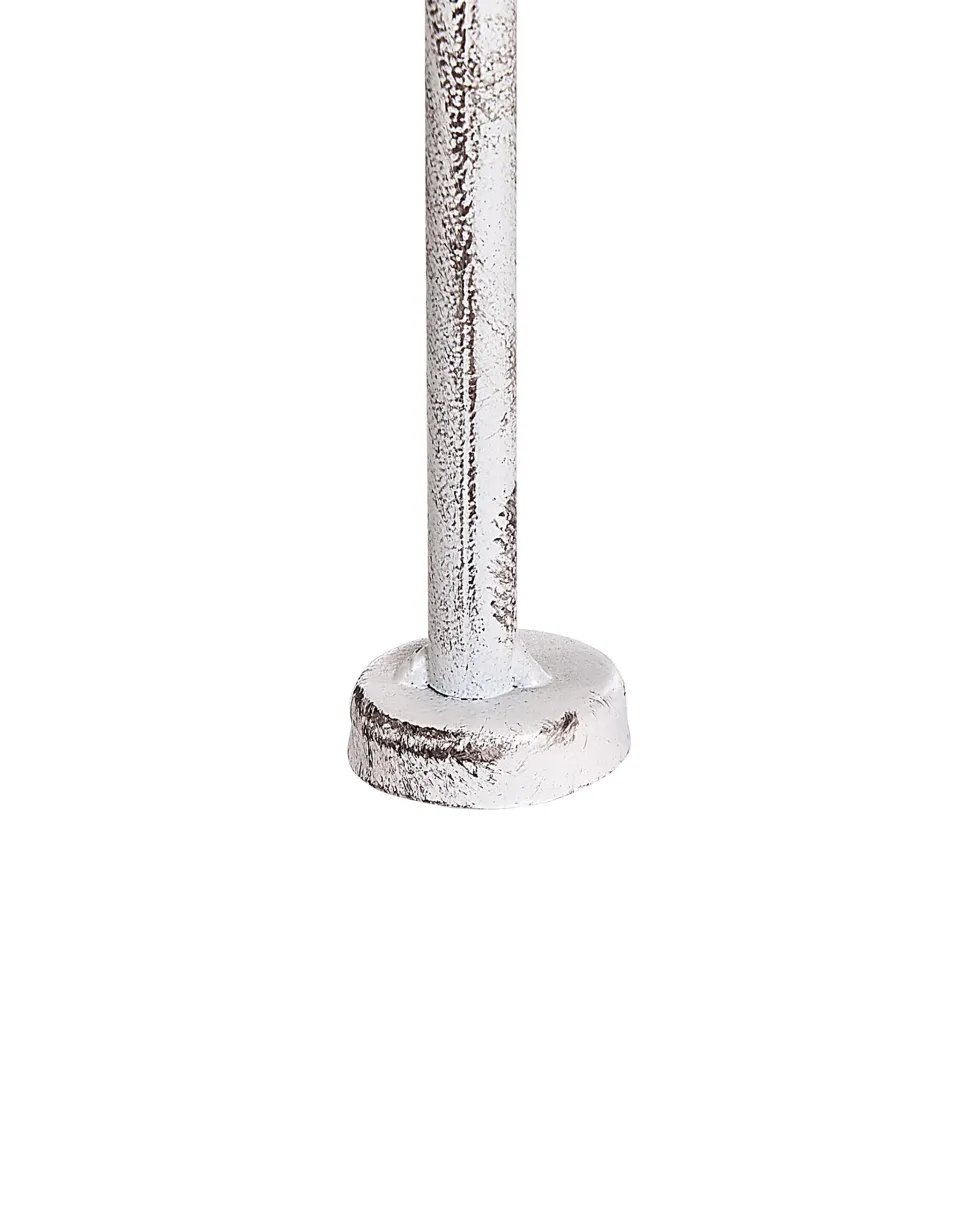Gartenregal Weis Metall 4 Ablageflachen Klappbar Padua