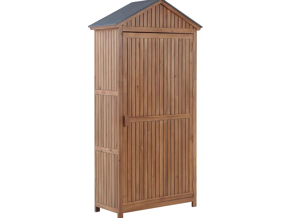 Gartenschrank Akazienholz Braun 200 X 100 Cm Savoca