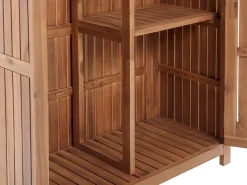 Gartenschrank Akazienholz Braun 200 X 100 Cm Savoca
