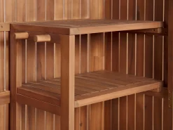 Gartenschrank Akazienholz Braun 200 X 100 Cm Savoca