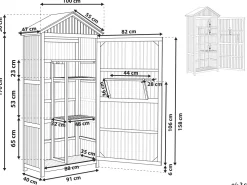 Gartenschrank Akazienholz Braun 200 X 100 Cm Savoca