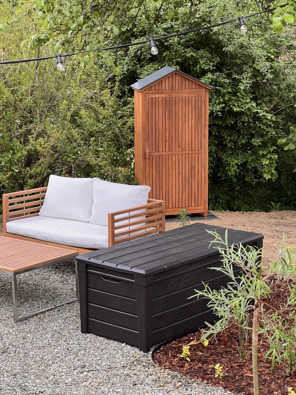 Gartenschrank Akazienholz Braun 200 X 100 Cm Savoca