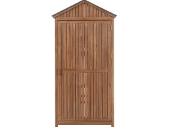 Gartenschrank Akazienholz Braun 200 X 100 Cm Savoca