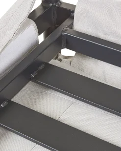 Gartensessel Aluminium Hellgrau / Schwarz Esperia
