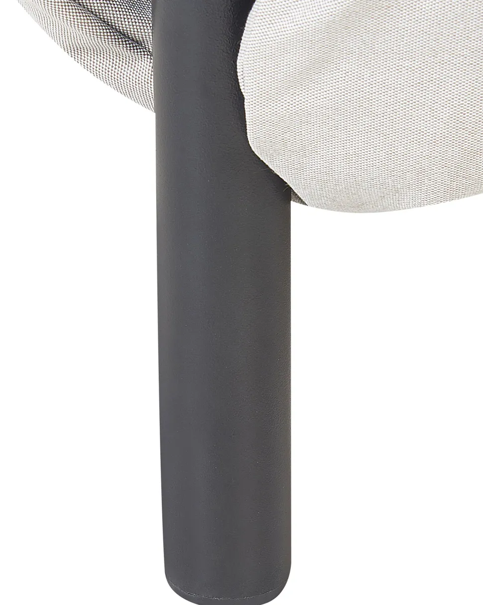 Gartensessel Aluminium Hellgrau / Schwarz Esperia
