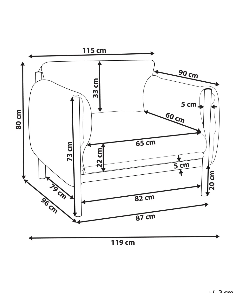 Gartensessel Aluminium Hellgrau / Schwarz Esperia