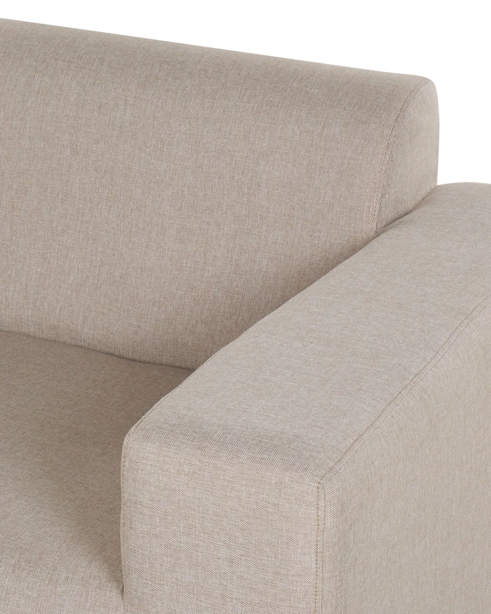 Gartensessel Beige / Schwarzes Gestell 2Er Set Rovigo