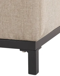 Gartensessel Beige / Schwarzes Gestell 2Er Set Rovigo
