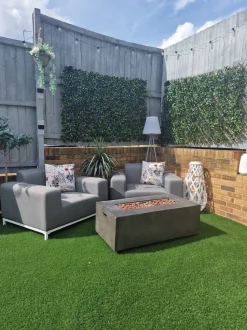 Gartensessel Grau / Weisses Gestell 2Er Set Rovigo