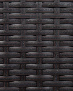 Gartensessel Rattan Dunkelbraun 2Er Set Auflage Weis Italy