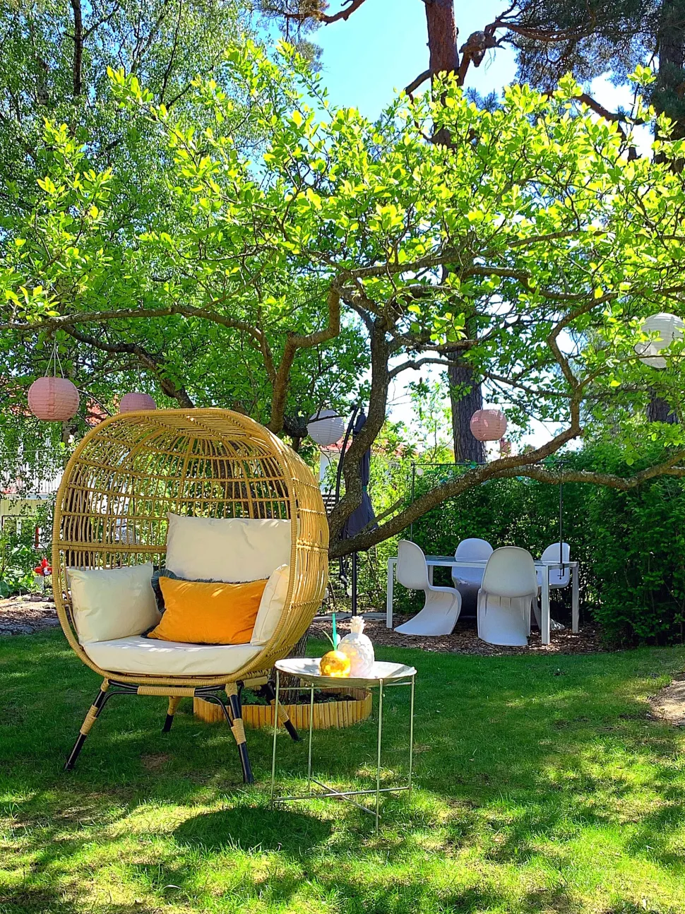 Gartensessel Rattan Naturlich Auflagen Cremeweis Veroli
