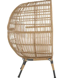 Gartensessel Rattan Naturlich Auflagen Cremeweis Veroli