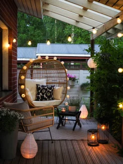 Gartensessel Rattan Naturlich Auflagen Cremeweis Veroli