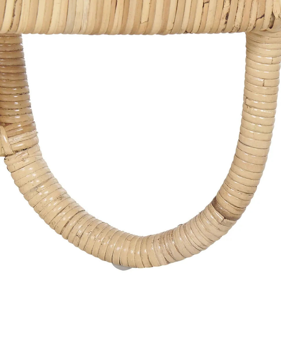 Gartensessel Rattan Naturlich Auflage Helles Beige Dolcedo