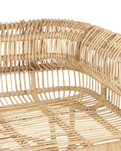Gartensessel Rattan Naturlich Auflage Helles Beige Dolcedo