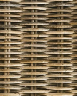 Gartensessel Rattan Naturlich 2Er Set Auflagen Cremeweis Maros
