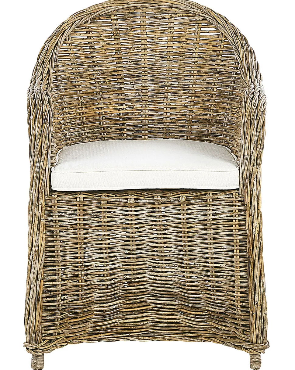 Gartensessel Rattan Naturlich Auflagen Cremeweis Susua
