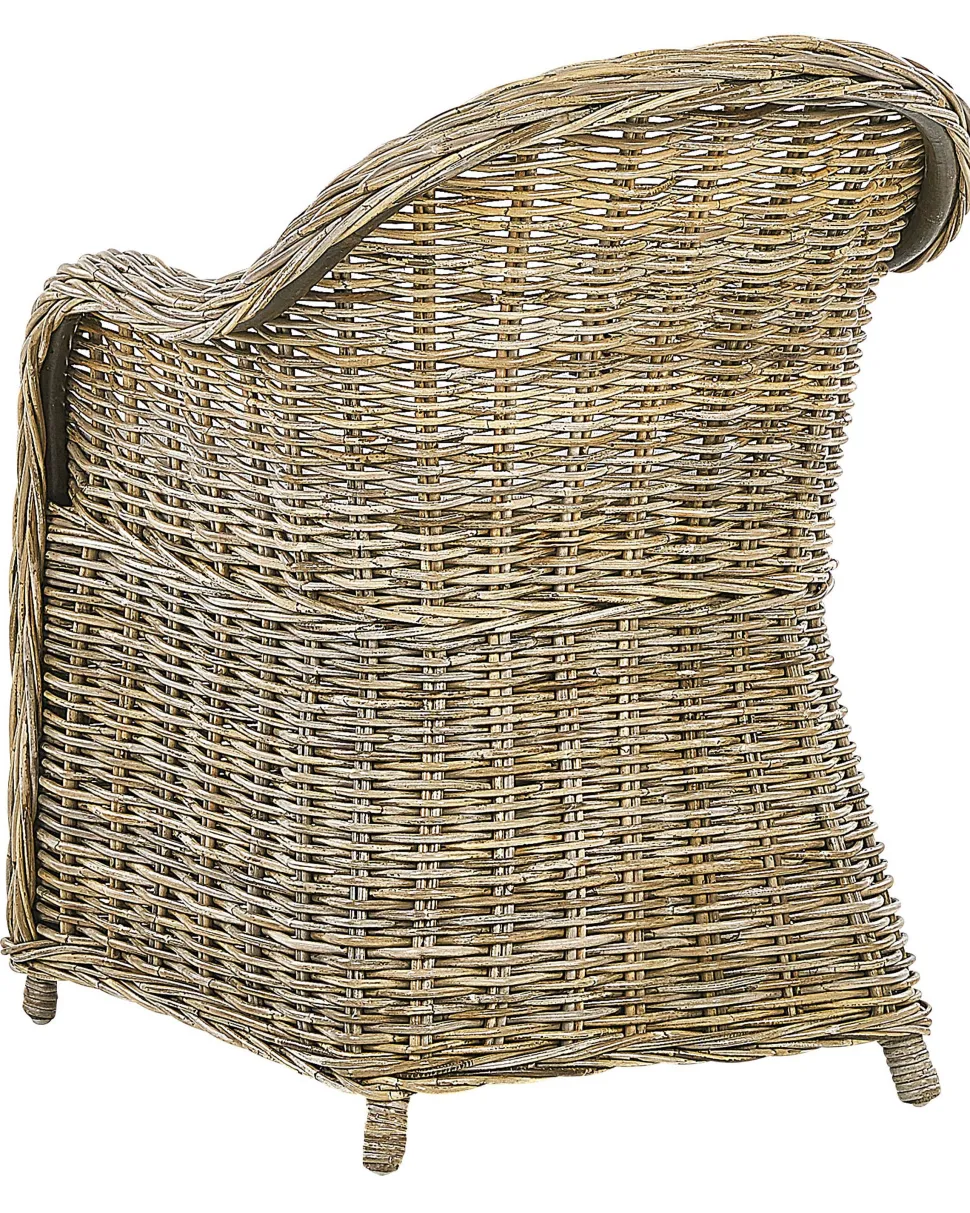 Gartensessel Rattan Naturlich Auflagen Cremeweis Susua