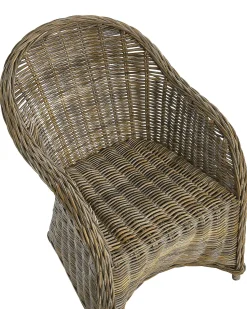 Gartensessel Rattan Naturlich Auflagen Cremeweis Susua