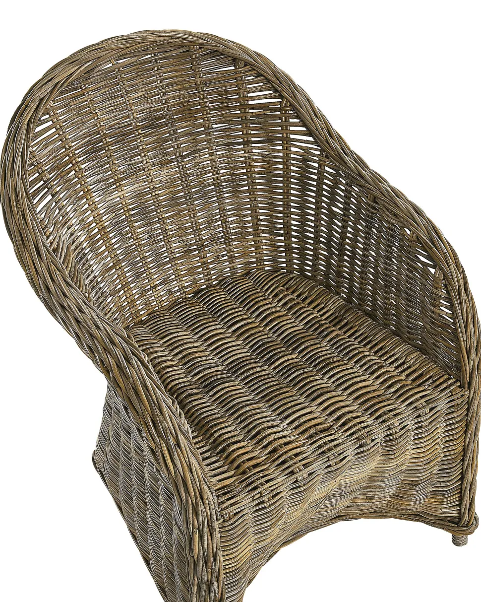 Gartensessel Rattan Naturlich Auflagen Cremeweis Susua