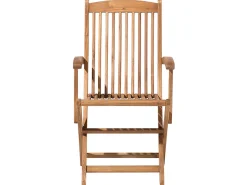 Gartenset Akazienholz Hellbraun 8-Sitzer Auflagen Dunkelblau-Beige Sonnenschirm Maui