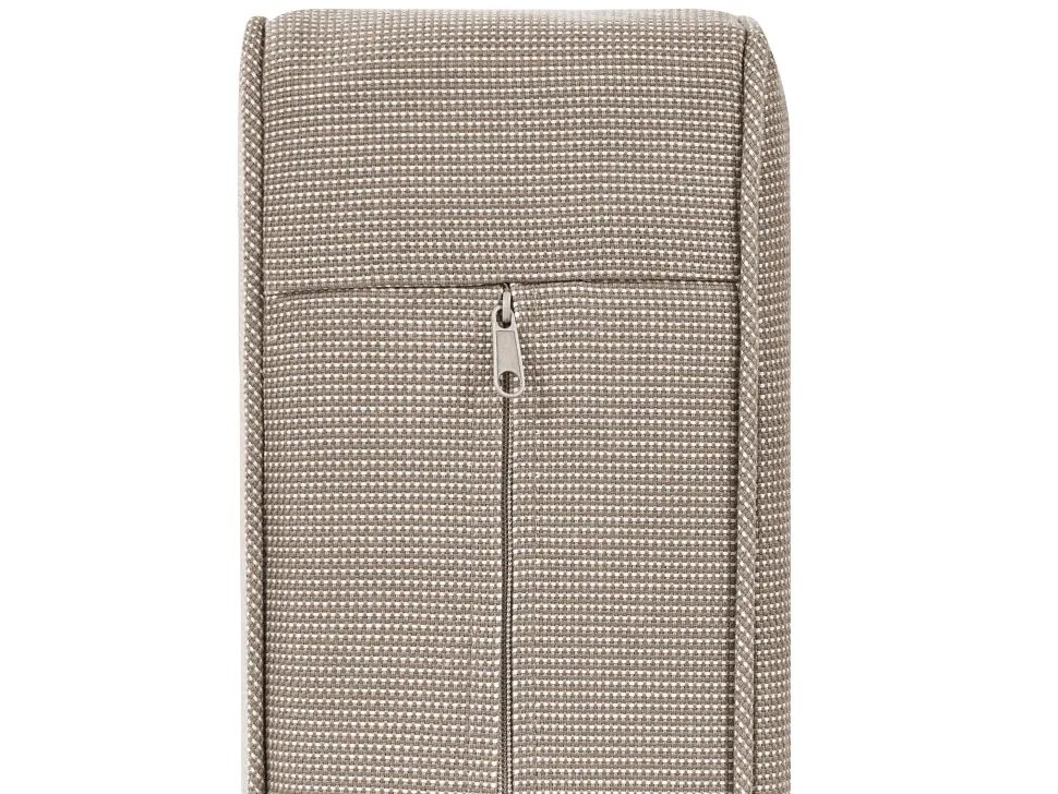 Gartensofa Akazienholz Hellbraun 2-Sitzer Auflagen Taupe Timor Ii