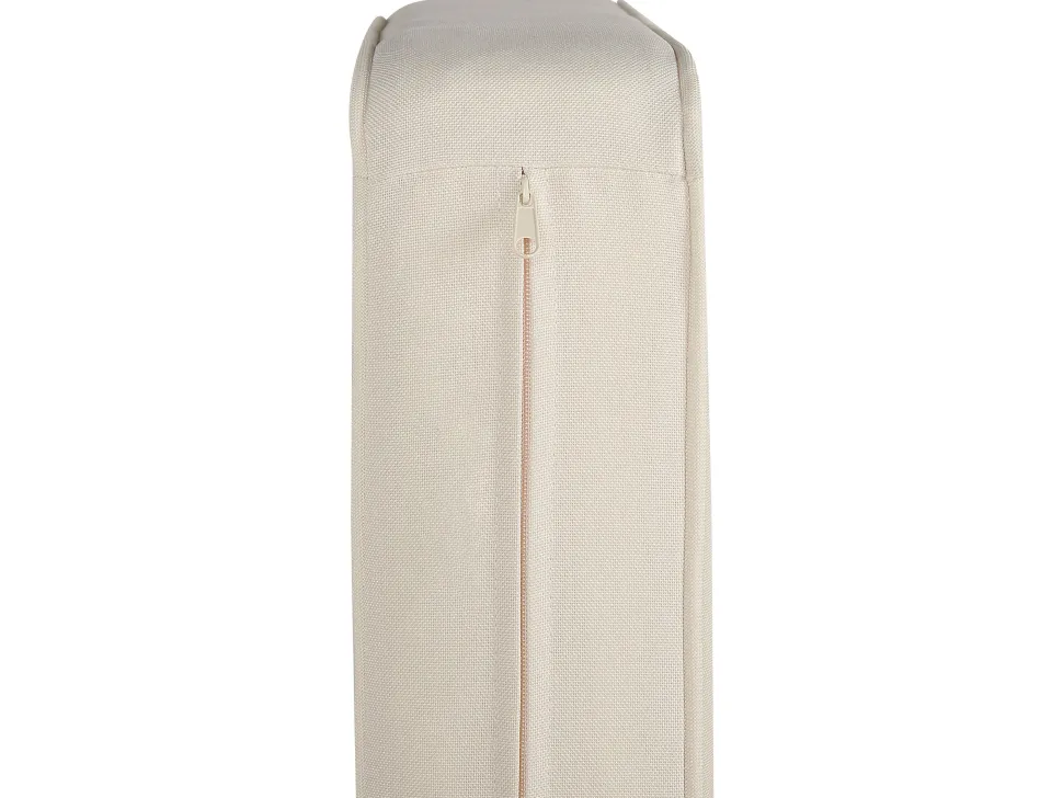 Gartensofa Akazienholz Hellbraun 2-Sitzer Auflagen Creme Baratti