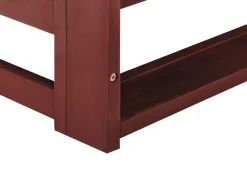 Gartensofa Akazienholz Mahagonibraun 3-Sitzer Modular Auflagen Taupe Timor Ii